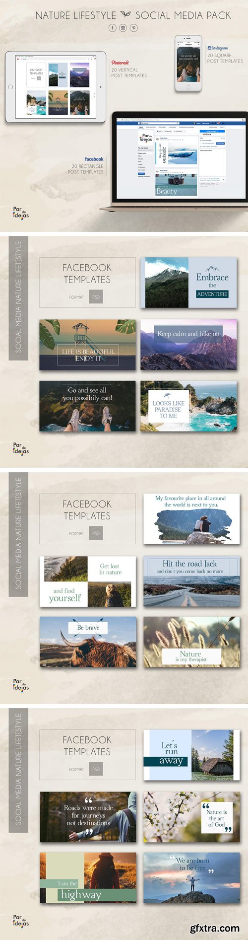 CM - Nature Lifestyle – Social Media Pack 1740991