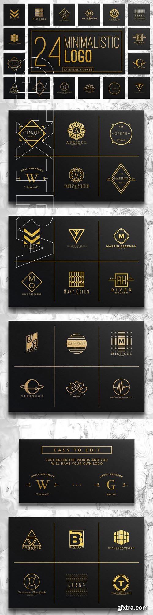 CreativeMarket - Minimalistic Logo VO.1 1778637