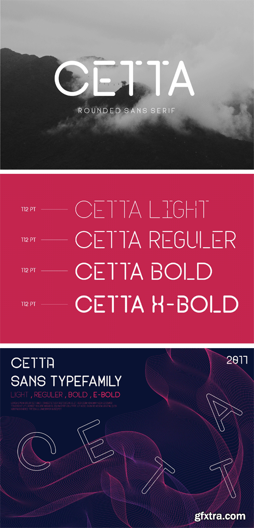 CM - Cetta Sans Typefamily 1741268