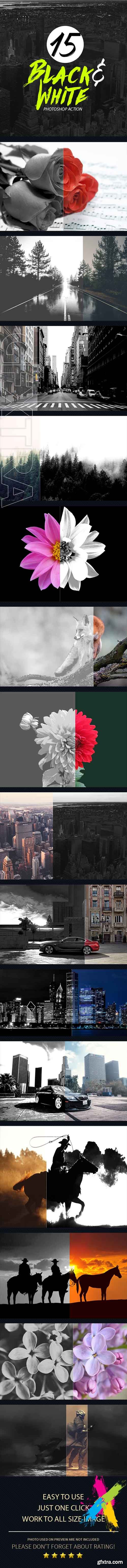 GraphicRiver - 15 Black And White Photoshop Actions 20431872