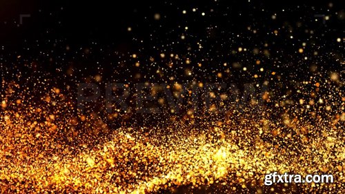 MA - Golden Particles Background