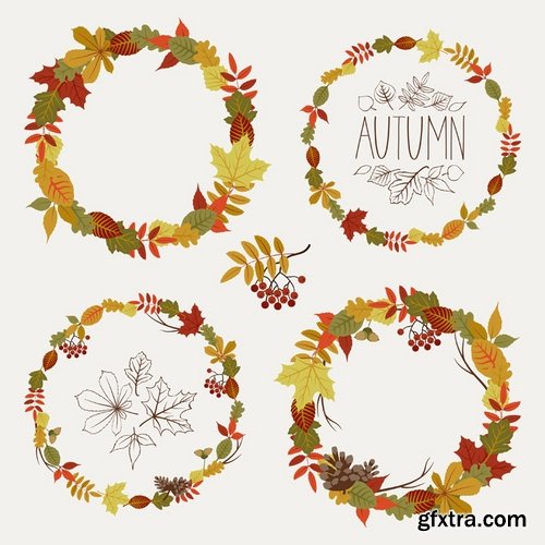 autumn background is a picture poster flyer banner leaf tree EPS 25