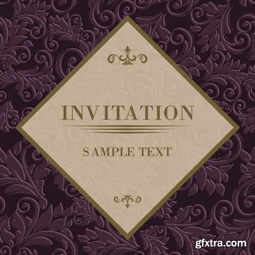 Banner picture card flyer poster invitation card 25 EPS
