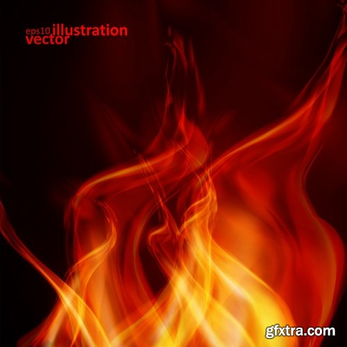 vector a background picture abstraction fire flames smoke line 25 Eps