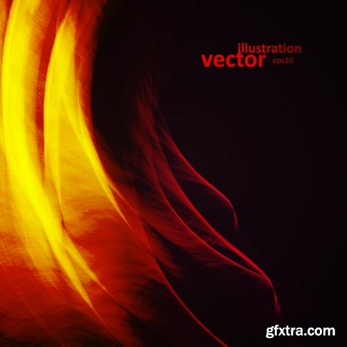 vector a background picture abstraction fire flames smoke line 25 Eps