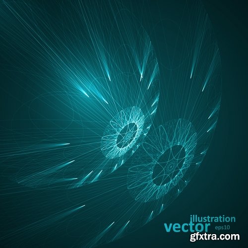 vector a background picture abstraction fire flames smoke line 25 Eps