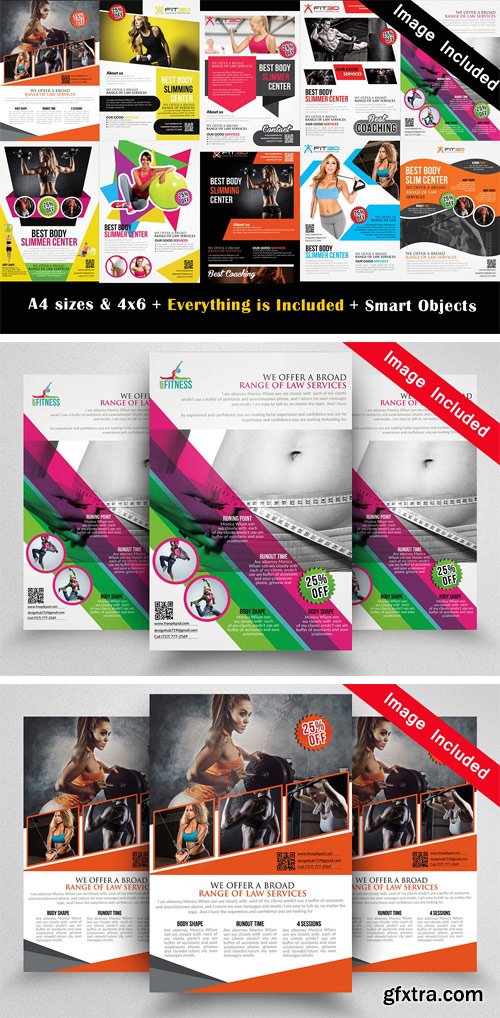 CM - 10 Fitness Flyer Bundle Vol.01 1740358