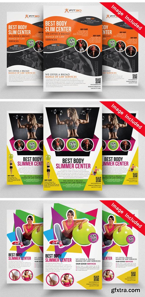 CM - 10 Fitness Flyer Bundle Vol.01 1740358