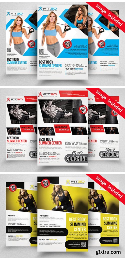 CM - 10 Fitness Flyer Bundle Vol.01 1740358