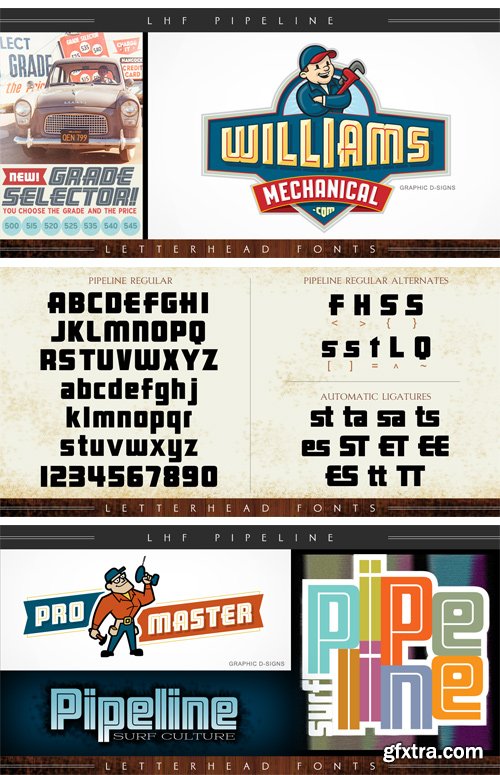 LHF Pipeline Font Family