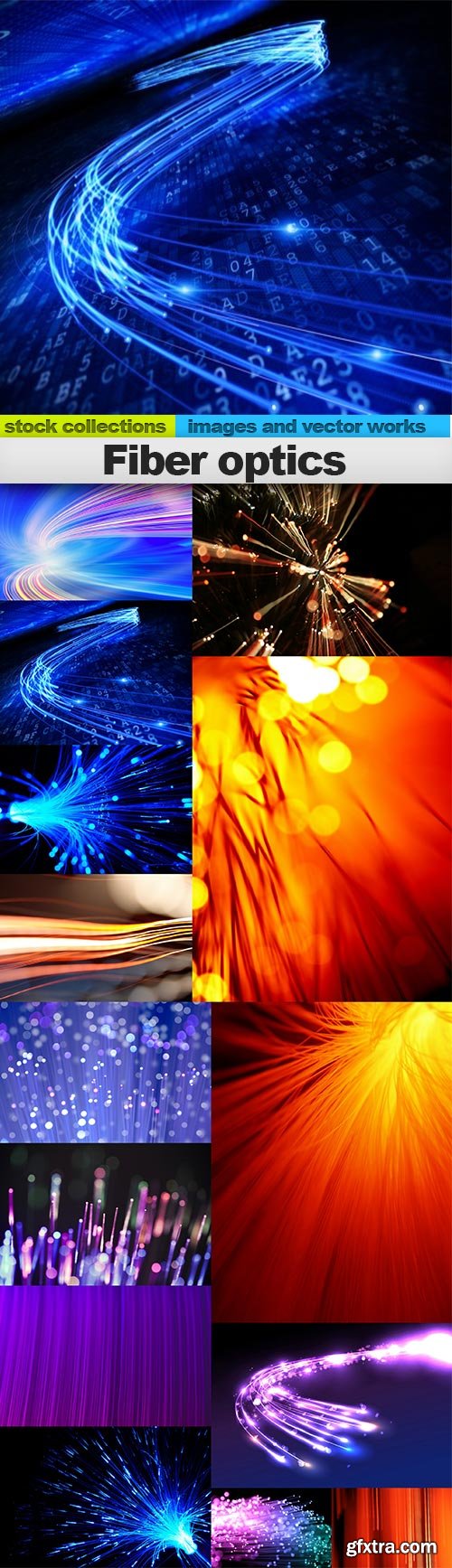 Fiber optics, 14 x UHQ JPEG