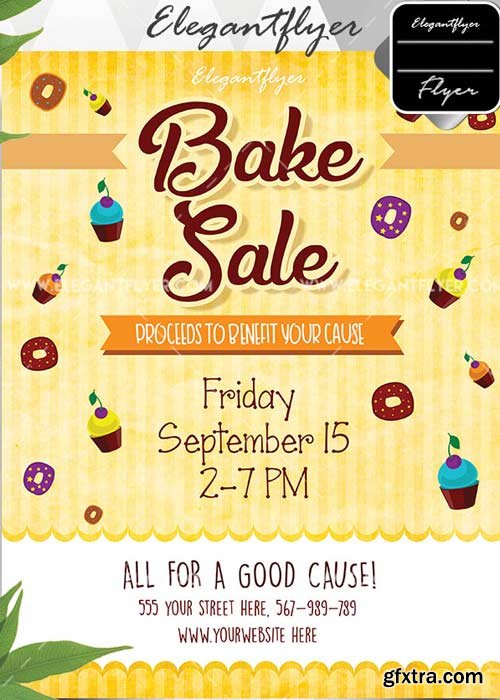 Bake Sale Flyer V2 Invitation Template