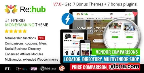 ThemeForest - REHub v7.0.1 - Price Comparison, Affiliate Marketing, Multi Vendor Store, Community Theme - 7646339 - NULLED