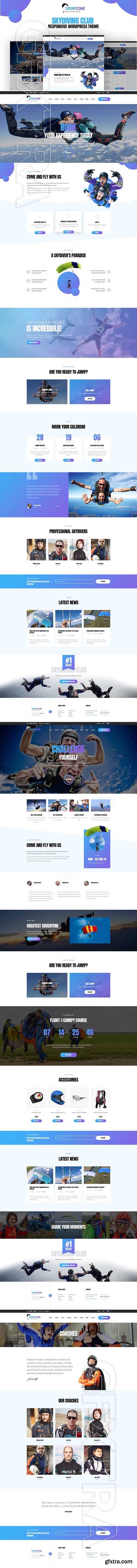 CreativeMarket - Dropzone - Skydiving WordPress Theme 1788707