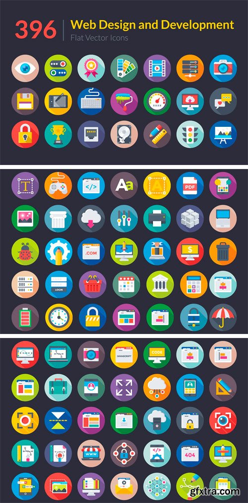 CM - 396 Web Design and Development Icons 1595844