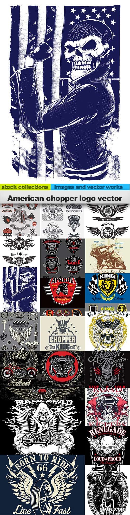 American chopper logo vector, 19 x EPS