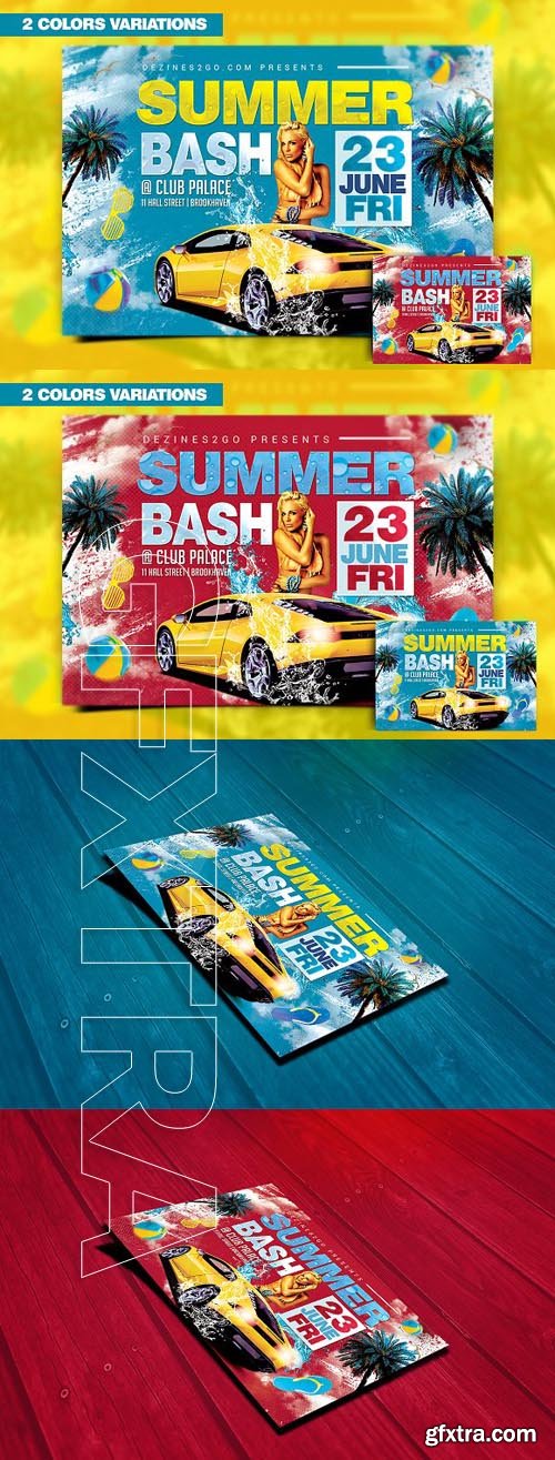 CreativeMarket - Summer Bash Flyer Template 1767176