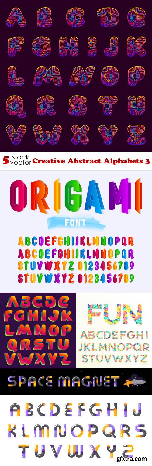 Vectors - Creative Abstract Alphabets 3