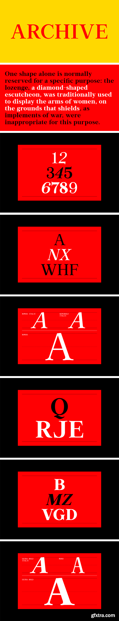 Archive Font Family