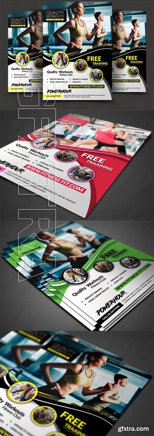 CreativeMarket - Fitness Flyer - Gym Flyer Templates 1789755