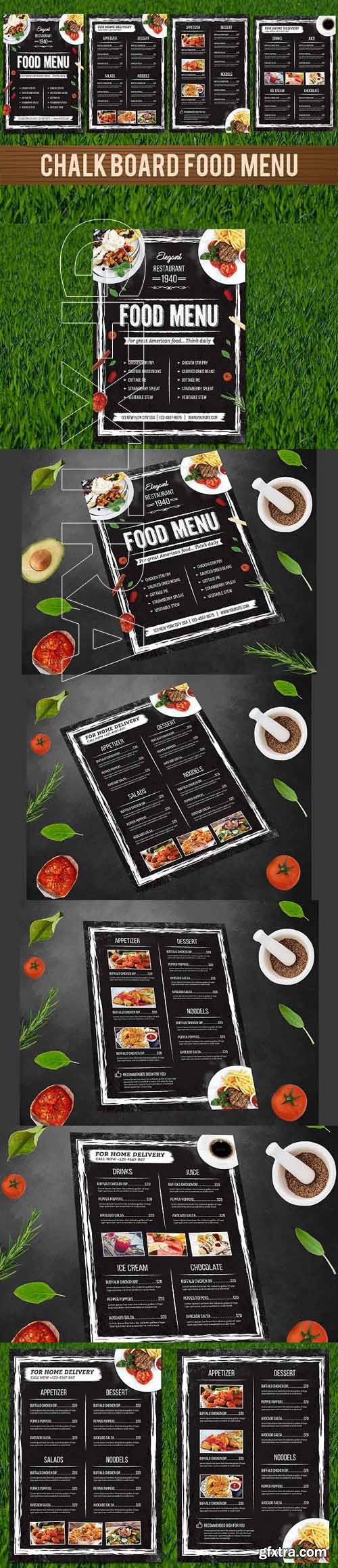 CreativeMarket - Chalkboard Food Menu 1789536