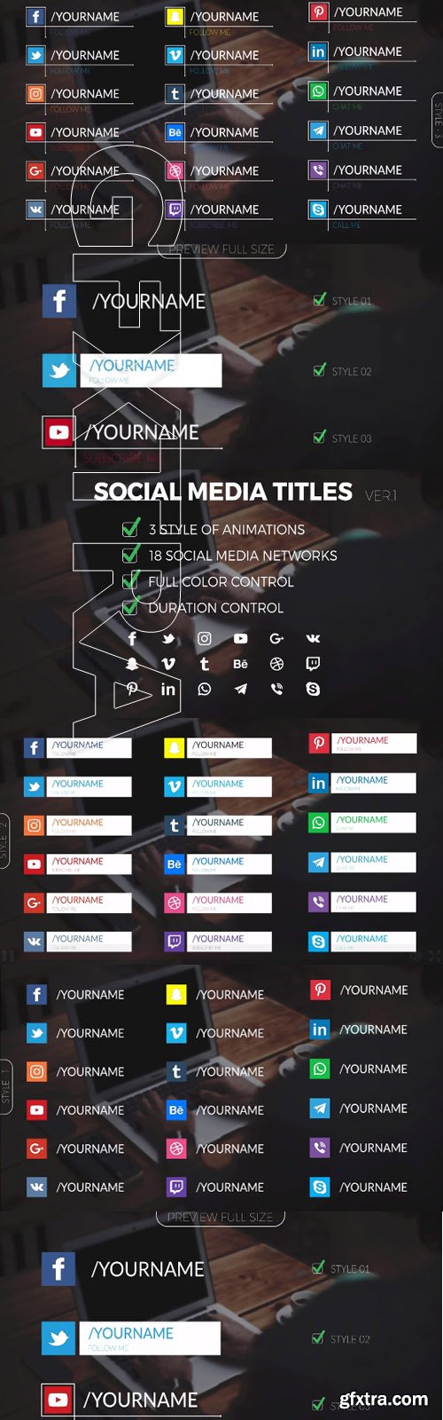 Social Media Titles V1 - After Effects