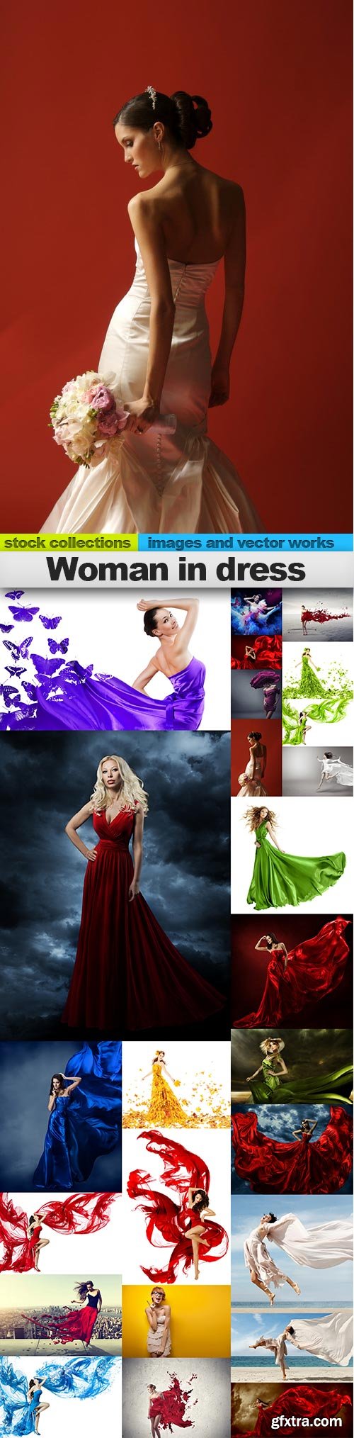 Woman in dress, 25 x UHQ JPEG