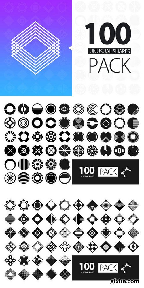 CM - 100 Unusual Shapes Pack 1727273