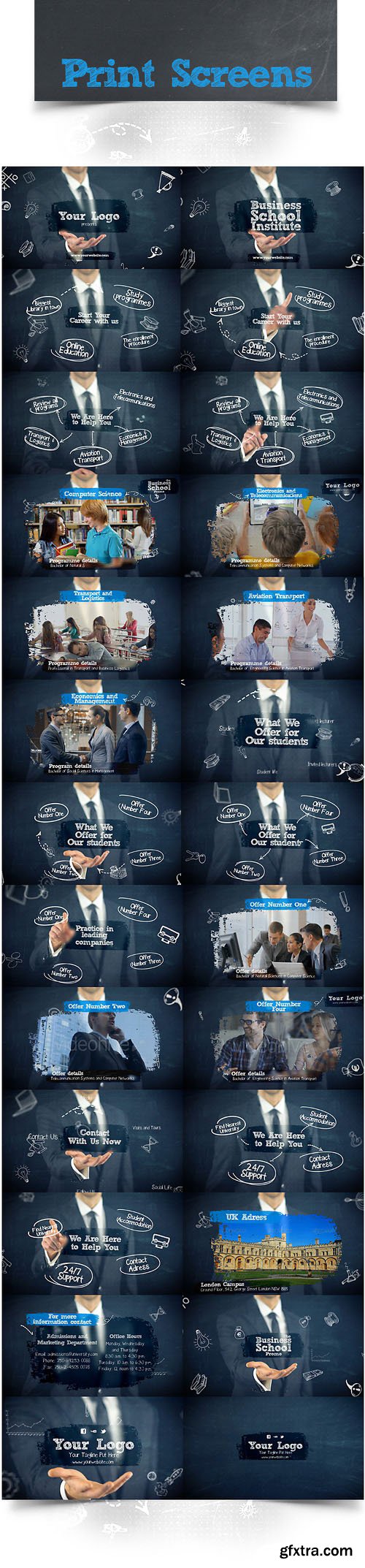 Videohive BusinessSchoolCollege Presentation 12480839