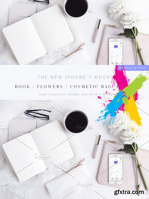 CreativeMarket - Beauty & Styled iPhone 7 Mockup 1738590