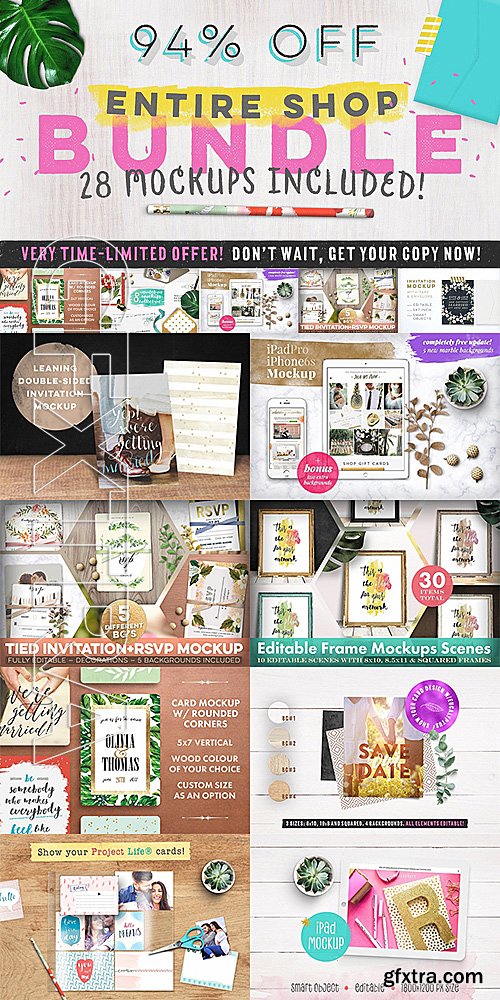 CreativeMarket Entire Shop Bundle 1385901