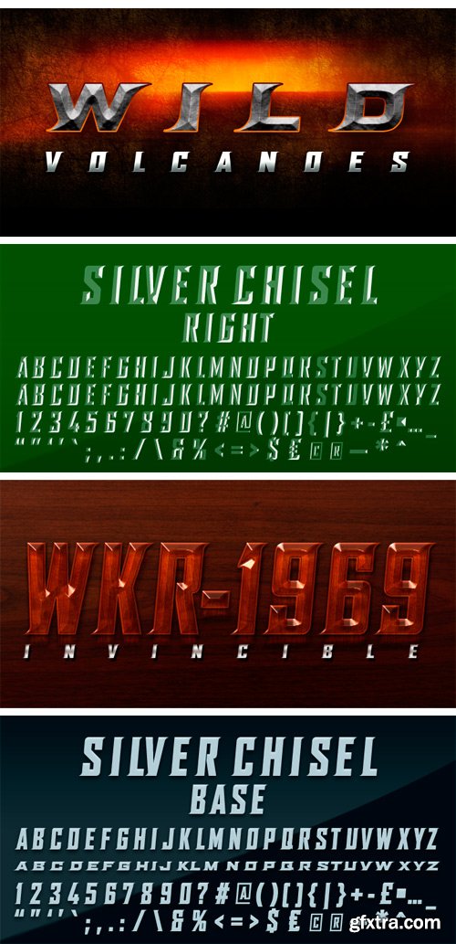 SILVER CHISEL Font Family