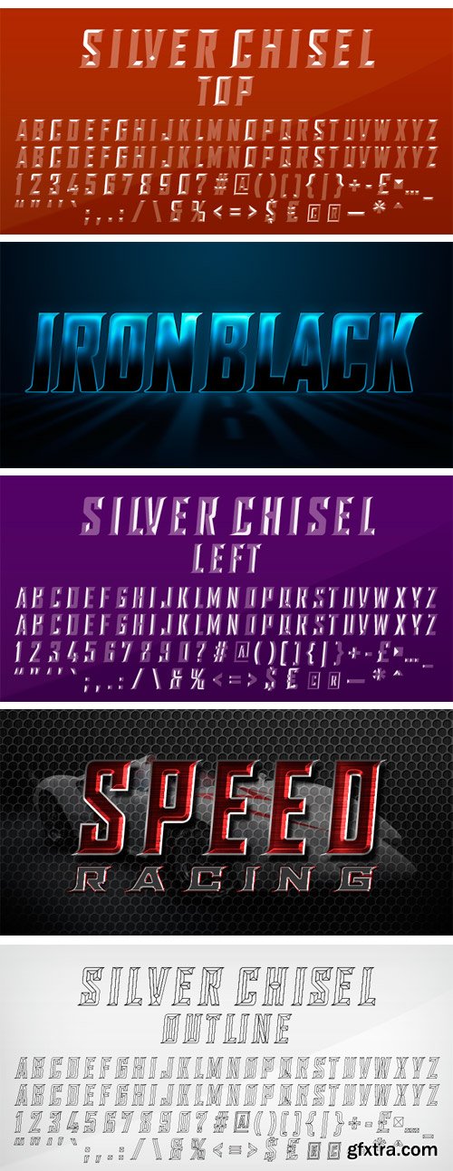 SILVER CHISEL Font Family