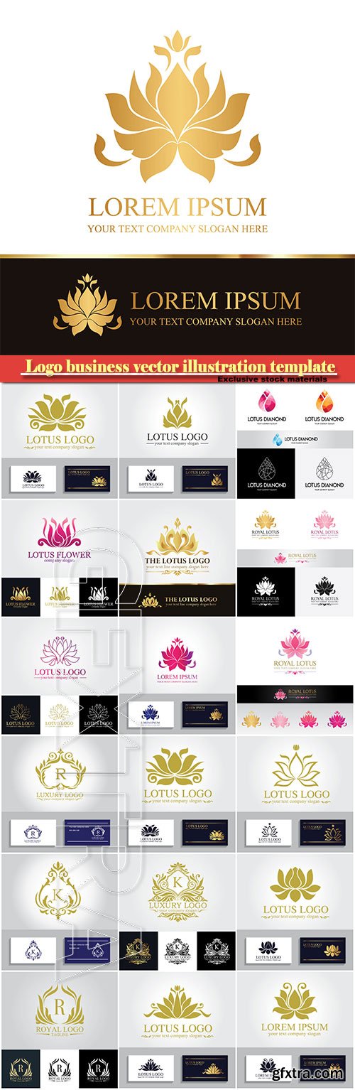 Logo business vector illustration template # 65