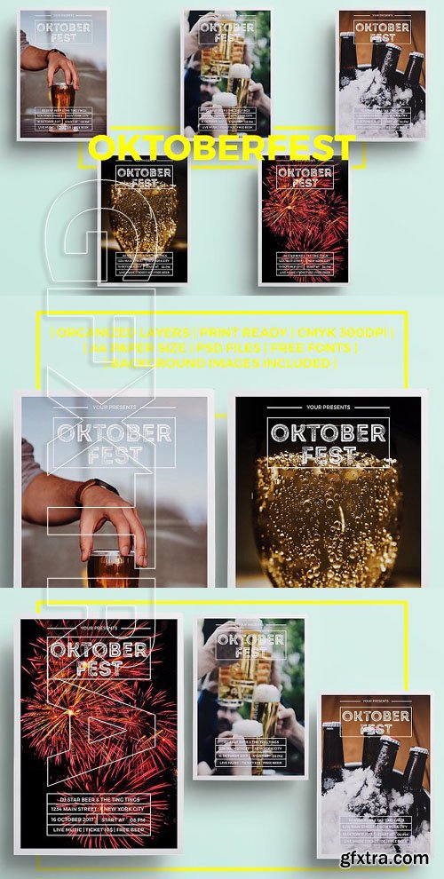 CreativeMarket - Minimalist Oktoberfest Flyer 1790251