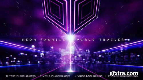 Videohive Neon Fashion World Trailer 12519578