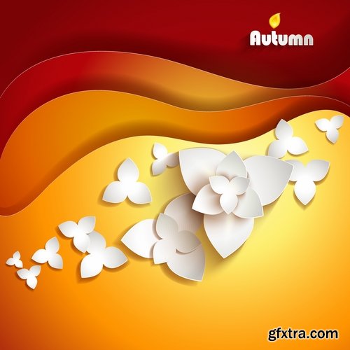 autumn background is a picture poster flyer banner leaf tree 4-25 EPS