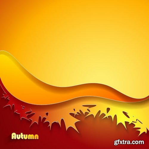 autumn background is a picture poster flyer banner leaf tree 4-25 EPS