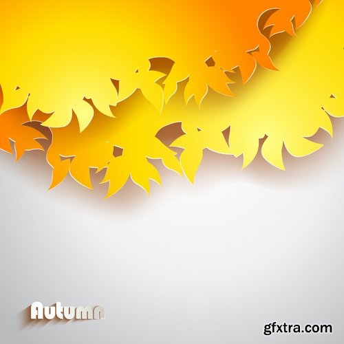 autumn background is a picture poster flyer banner leaf tree 4-25 EPS