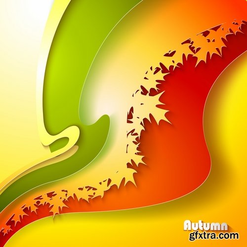 autumn background is a picture poster flyer banner leaf tree 4-25 EPS