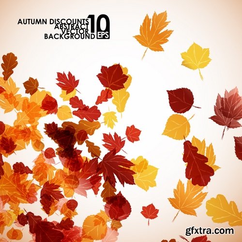 vector autumn background is a picture poster flyer banner leaf tree 3-25 EPS