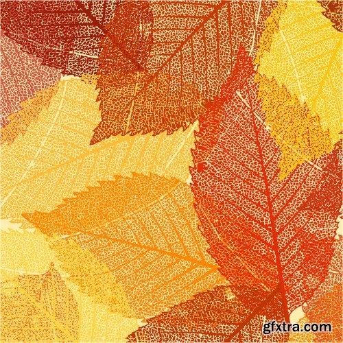 vector autumn background is a picture poster flyer banner leaf tree 3-25 EPS