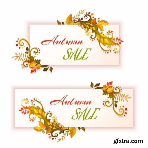 vector autumn background is a picture poster flyer banner leaf tree 3-25 EPS