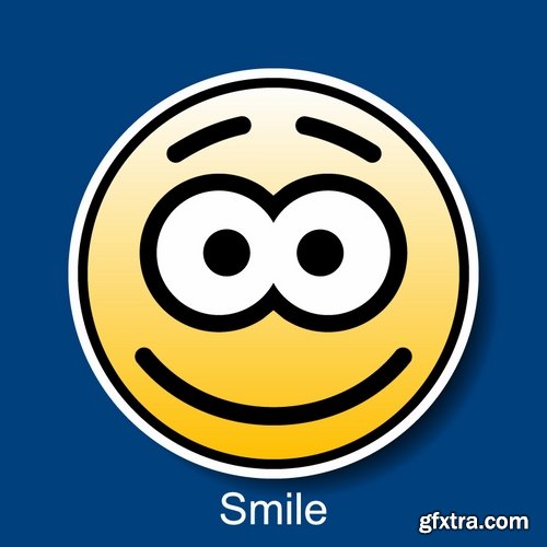 vector smiley face icon emotions 25 EPS