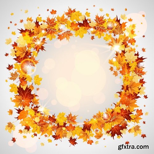 autumn background is a picture poster flyer banner leaf tree 2-25 EPS