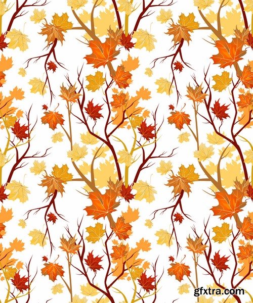 autumn background is a picture poster flyer banner leaf tree 2-25 EPS