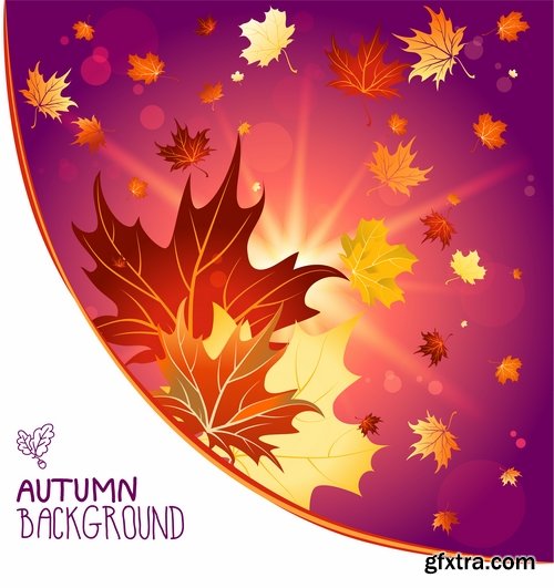 autumn background is a picture poster flyer banner leaf tree 2-25 EPS