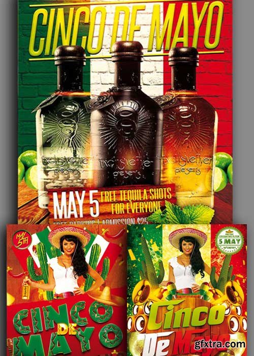 Cinco De Mayo 3in1 V1 Flyer Template