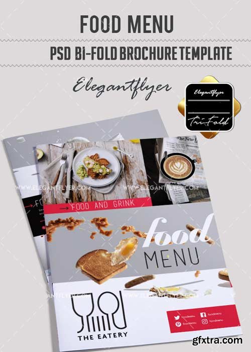 Food menu V17 Restaurant Brochure Template in PSD