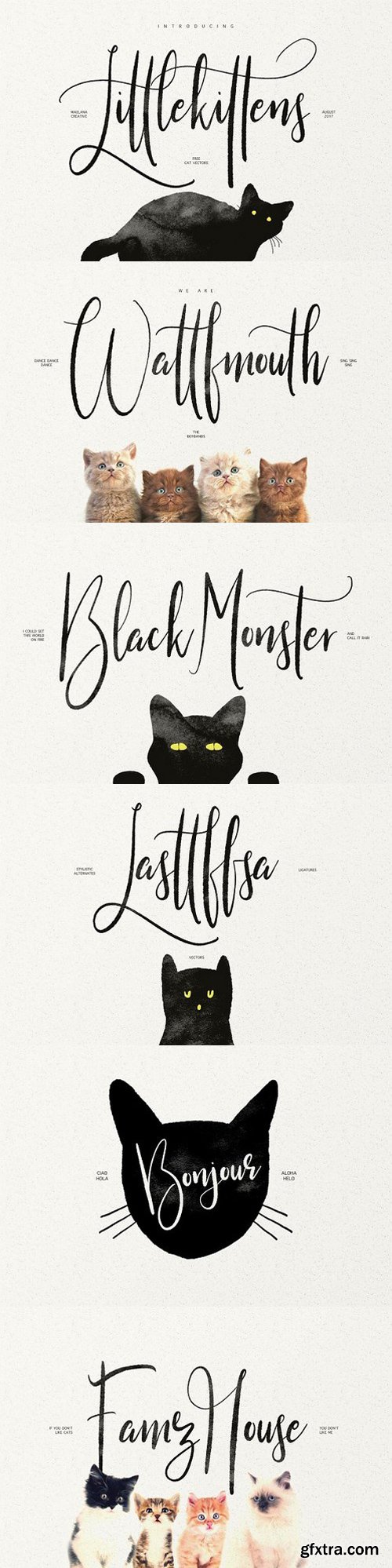 CM - Little Kittens Display Font 1742603